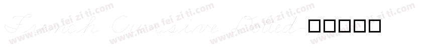 French Cursive Dotted字体转换